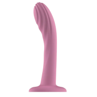 Passion Play Liquid Silicone Textured Dildo - Pink